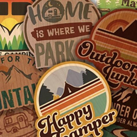 TRYL ウッドステッカー WOOD STICKER メール便対応 海洋プラスチック問題 エコ アウ...