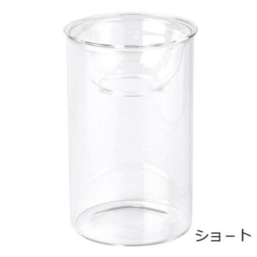 球根　BULB VASE　水栽培ガラスベース クリア　Ｌサイズ(ショート)　水耕栽培 ヒヤシンス ク...