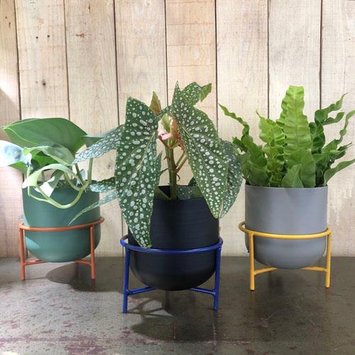 ポットカバー　ネラ 13 スタンド付き　鉢カバー オシャレ 観葉植物 インテリア