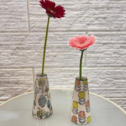 花瓶　デルキ ポーリッシュフラワーベース J FS14　一輪挿し フラワーベース 可愛い オシャレ