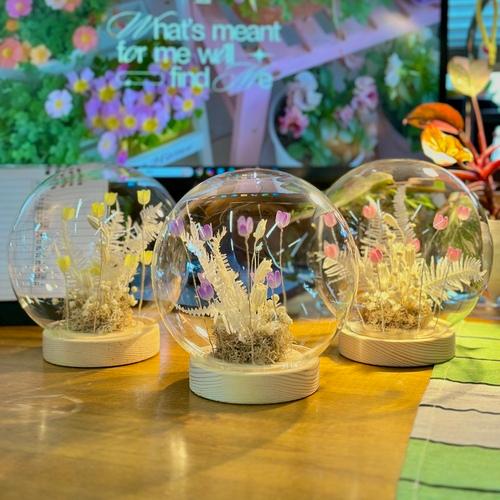 プレゼント　ギフト　LEDフラワーアレンジラウンド Ｌ　花 母の日 お誕生日 贈り物