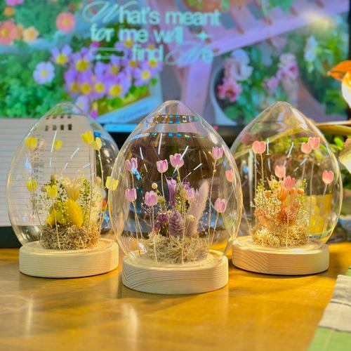 プレゼント　ギフト　LEDフラワーアレンジタマゴ Ｌ　花 母の日 お誕生日 贈り物