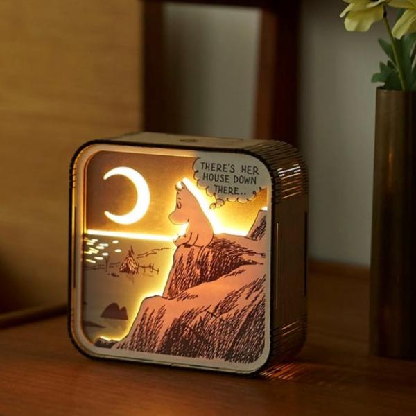 セトクラフト　ウッドルームライト　ムーミン　スナフキン　ルトルミイ置き型　USB Type-C　ルー...