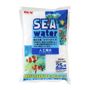 ジェックス GEX 人工海水シーウォーター 水道水をそのまま使える中和剤入り ドライタイプ25L用