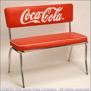 【送料無料】ベンチシート（コカ・コーラ）<BR>Coke Bench Seat(Coca-Cola)