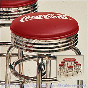 【送料無料】ハイスツール(コカ・コーラ)&lt...の詳細画像1