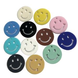 16mm チャーム スマイル ニコちゃん パーツ ハンドメイド アクセサリー