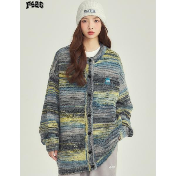【F426/エフ426】カーディガン ニット セーター レディース 長袖 ゆったり アウター 秋 冬...