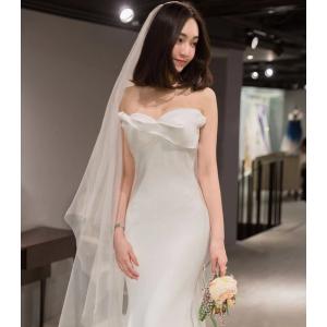ウエディングドレス マーメイドライン 大きいサ...の詳細画像2