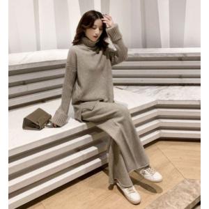 セットアップ レディース サマーニット きれいめ 半袖ニット 五分袖