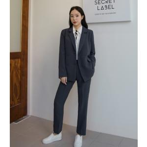 セットアップ パンツスーツ ストライプ シック テーラードジャケット