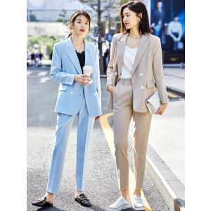 セットアップ パンツスーツ ストライプ シック テーラードジャケット