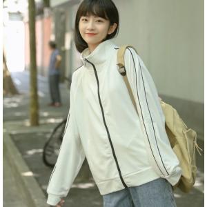 ジップアップ ジャケット ライン ブルゾン レディース アウター 春 秋