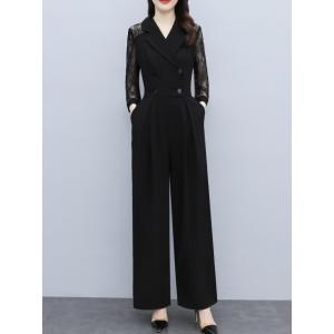 パーティードレス パンツドレス かっこいい セットアップ ベルスリーブ