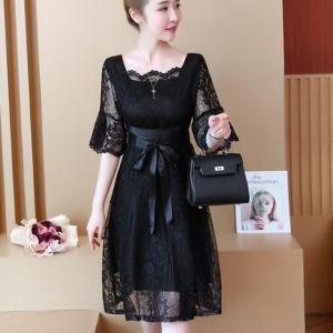 黒レースドレス 韓国 ファッション の商品一覧 通販 Yahoo ショッピング