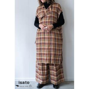 ( SALE 30%OFF ) ISATO DESIGN WORKS ワンピース チュニック かわいい レディース 大人 きれいめ 春夏 おしゃれ is-o-033a ( [ 正規取扱店 ] )｜leap-town