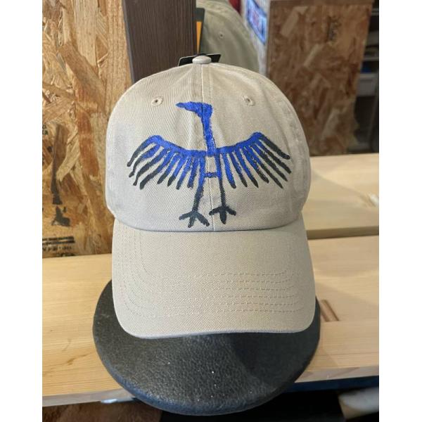 手描きキャップ　Native American Heron(サギ) hp210