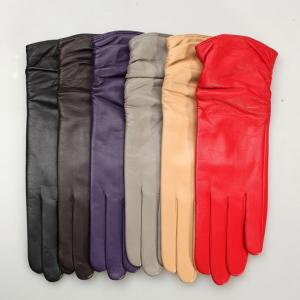 【WARMEN】革手袋 レディース  レザーグローブ 中長 本革 羊革 ドライビング ラムレザー ナッパ革 ダンス パフォーマンス  L010NC