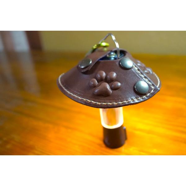革製ランタンシェード　Goal Zero シェード アウトドア　キャンプ　肉球　LEDランタン　ダー...
