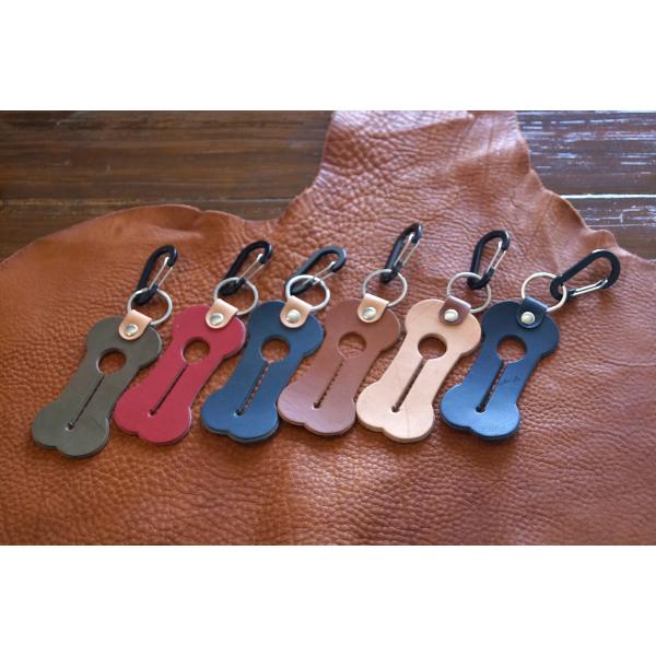 革製うんち袋ホルダー（骨型）エチケット袋ホルダー　6色から選べます