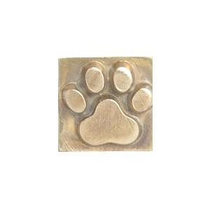 真鍮製オリジナル刻印10mm角（肉球）電気ごて式焼印使用可