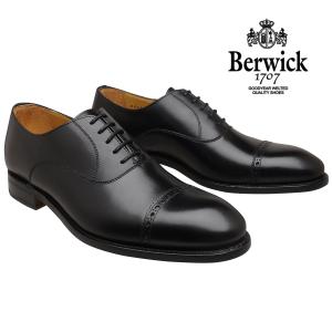 Berwick バーウィック ストレートチップ 3577 ブラック レザーソール メンズ ビジネスシューズ 本革 革靴
