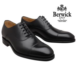 【在庫限りセール】バーウィック 靴 ストレートチップ 4087 ブラック レザーソール Berwick1707