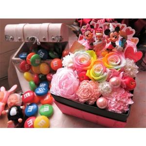 誕生日プレゼント ミッキー ミニー入り 花 箱...の詳細画像4