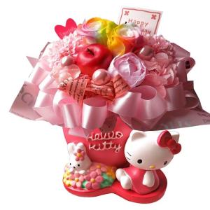 お誕生日プレゼント 彼女 女性 キティ ピンクハートプランター レインボーローズ フラワーギフト プリザーブドフラワー ケース付｜フラワーガーデンリーブス