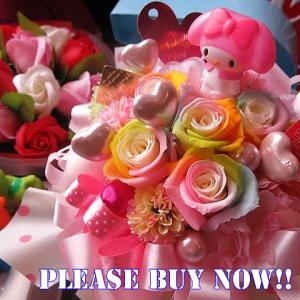 sanrio（サンリオ） 母の日 キティ入り 花束風ギフト キティちゃん付き