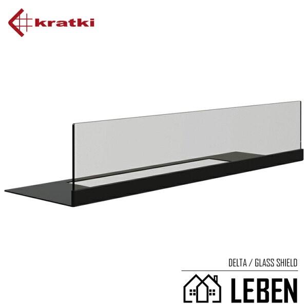 KRATKI クラトキ DELTA デルタ 専用 ガラスシールド ガラススクリーン 壁掛け型暖炉 バ...