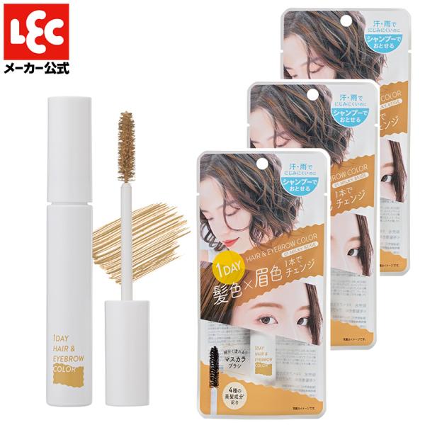 ヘアカラー 1day ワンデイ ヘアマスカラ ヘアマニキュア 髪染め 眉毛染め アイブロウ アイブロ...