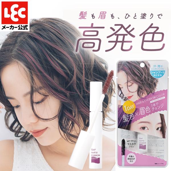 ヘアカラー 1day ワンデイ ヘアマスカラ ヘアマニキュア 髪染め 眉毛染め アイブロウ アイブロ...