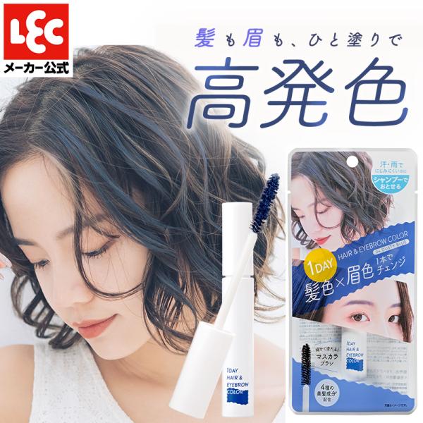 ヘアカラー 1day ワンデイ ヘアマスカラ ヘアマニキュア 髪染め 眉毛染め アイブロウ アイブロ...