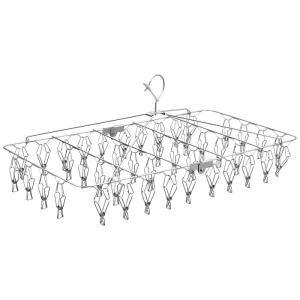 オールステンレス ハンガー ピンチ42個付 角...の詳細画像2