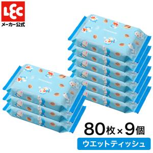 ドラえもん ウェットティッシュ ウエットティッシュ 手口ふき 詰め替え ウェットティシュ ノンアルコール 80枚入 3P×3個セット レック lec