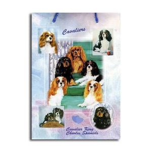 紙袋 キャバリア 犬 ギフトバッグ 爆買用品 「ルス・メイステッドデザイン」 キャバリアグッズ