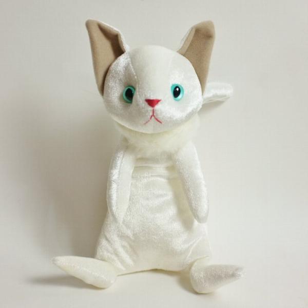 ぬいぐるみ 猫 《ナルシス ブランシェ》Cuddly(カドリー）こだわりの日本製ぬいぐるみ(猫のぬい...
