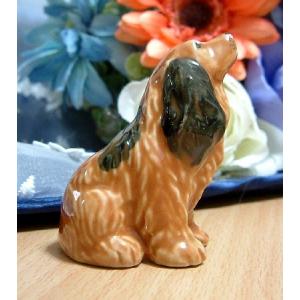 磁器製 フィギア 犬 コッカー・スパニエル ブラ...の商品画像
