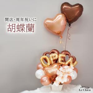 開店祝い バルーン 胡蝶蘭 ピンク バルーンギフト 名前 入り オープン