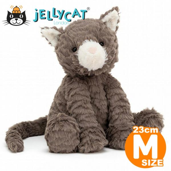 ぬいぐるみ ねこ ジェリーキャット JELLYCAT プレゼント キャット Mサイズ 正規品 ファー...