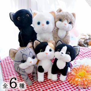 すわっちぃZoo にゃんこ サバトラ 猫のぬいぐるみ スコ座り