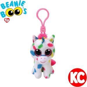 TY ぬいぐるみ キーホルダー ユニコーンのブリッツ ビーニーブーズ 8cm