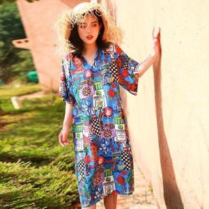 派手なワンピースの商品一覧 通販 Yahoo ショッピング