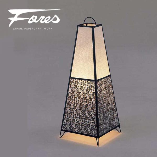 岐阜提灯発祥の地美濃で一貫生産　KURA-1 手漉きレース和紙スタンドライト H68cm 蔵KURA