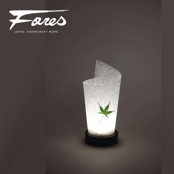 岐阜提灯発祥の地美濃で一貫生産　LS-41 LED コードレス ミニスタンドライト 春雨紙もみじ入り...