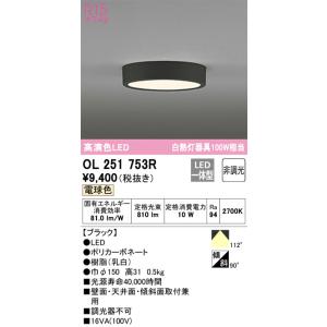 OL251753R オーデリック  小型シーリングライト｜lecielweb