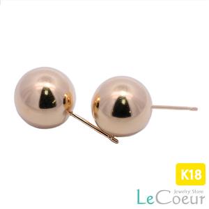 ピアス プラチナ 丸玉ピアス 10mm 大ぶりピアス PT900 シンプル ボール