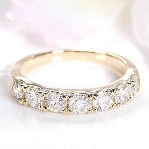 18金 エタニティリング 一文字 シンプル 人気 定番 指輪 18k ゴールド 