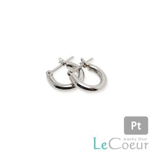 フープピアス パイプ ピアス プラチナ900 Pt 2mm×15mm レディース